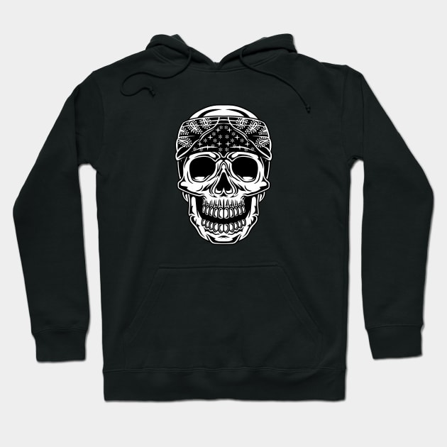 Skull Head Hoodie by Abrom Rose